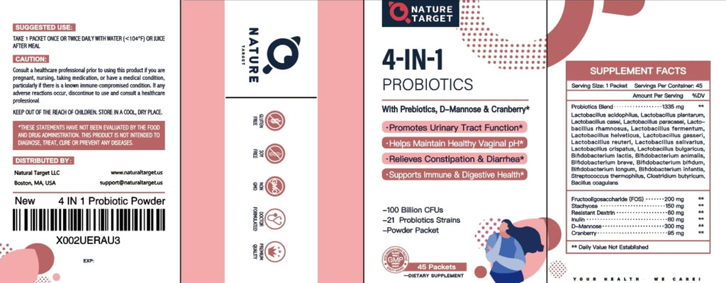 Nature Target Probiotics for Women with Prebiotics

