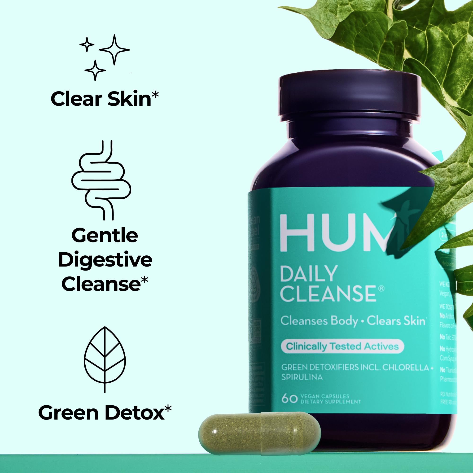 HUM Daily Cleanse Acne Supplements | Clear Skin

