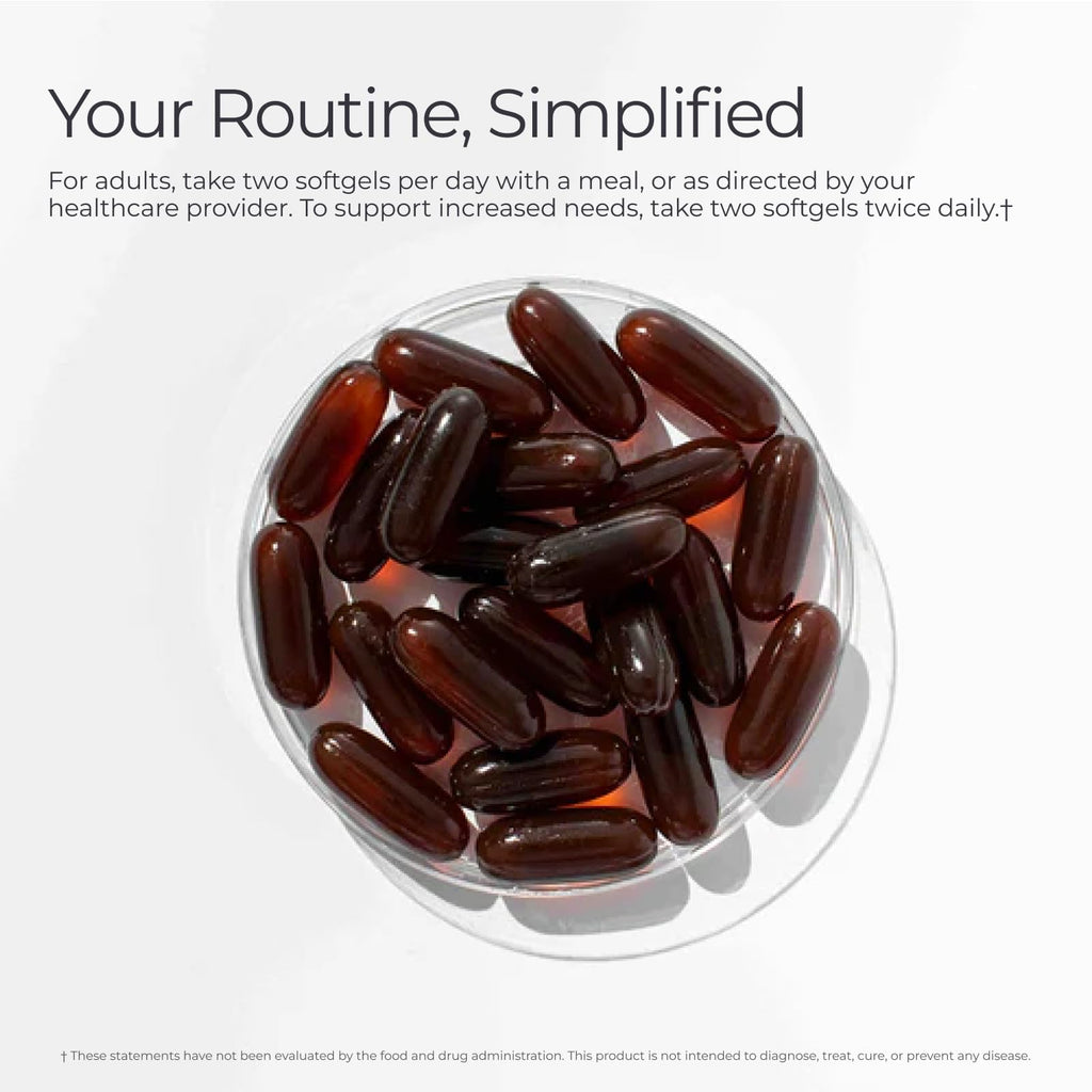Livingood Daily Omega Supplement with Turmeric Curcumin

