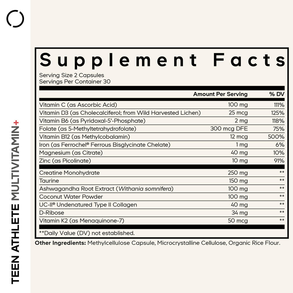 Codeage Teen Athlete Multivitamin+ Sports Supplement

