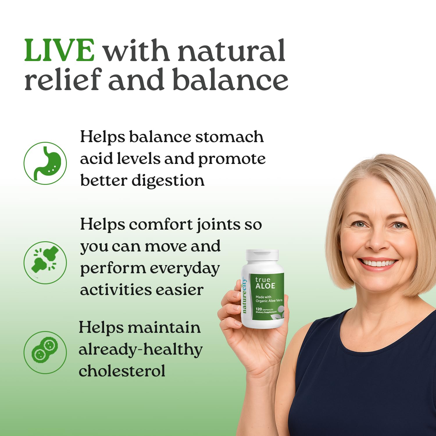 Aloe Vera Capsules by NatureCity TrueAloe

