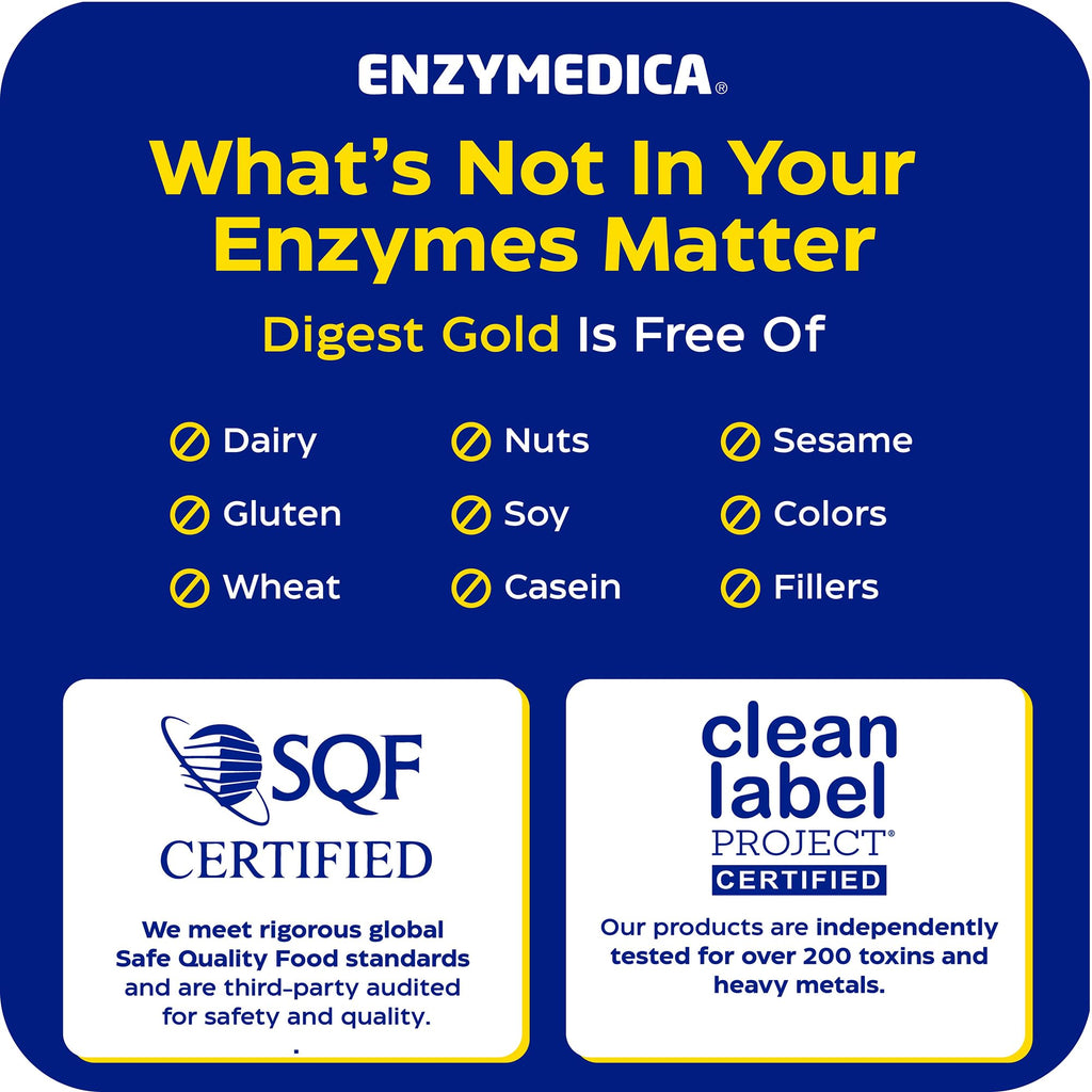 Enzymedica Digest Gold Digestive Enzyme Supplement

