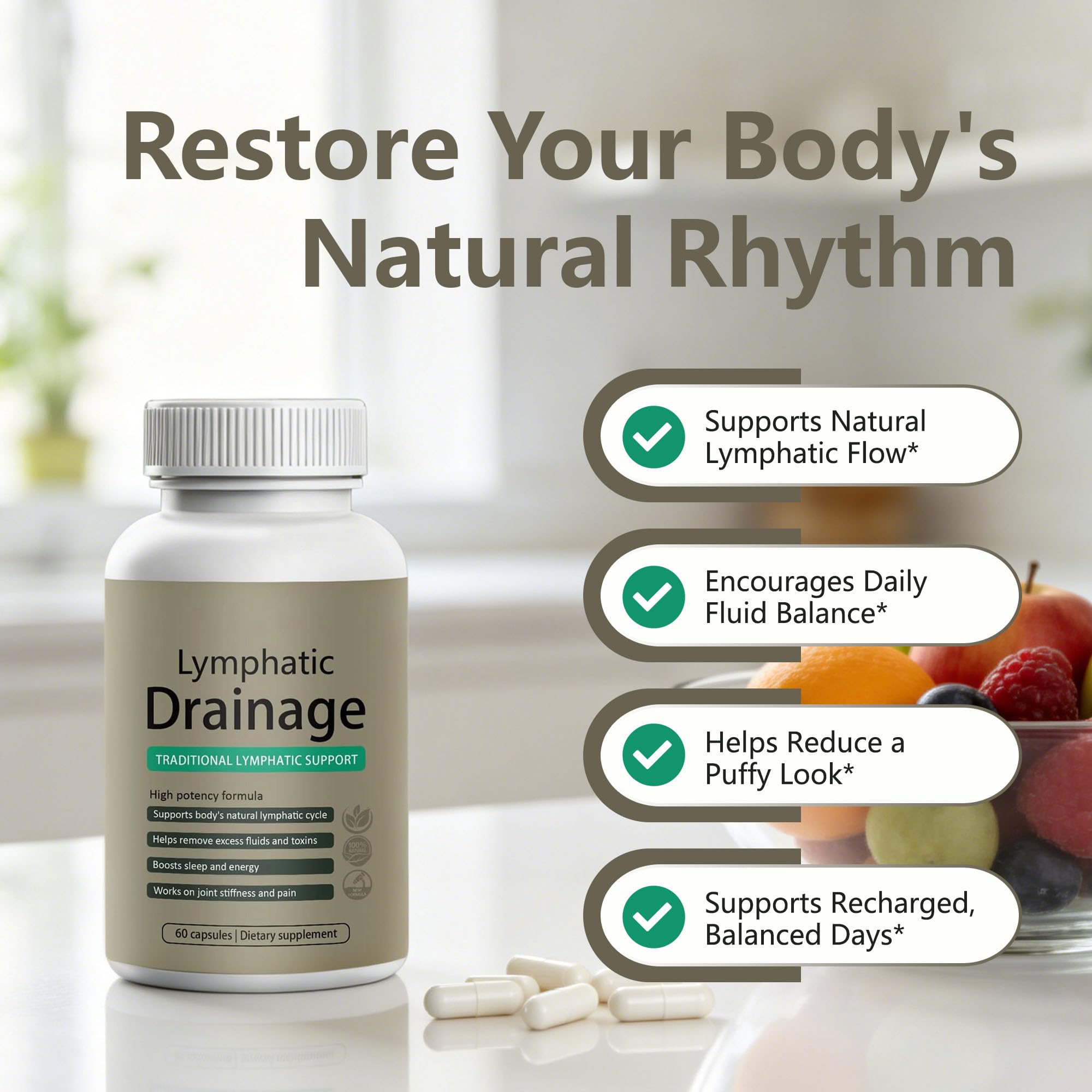 Sculptique Lymphatic Drainage Capsules | Vegan Detox

