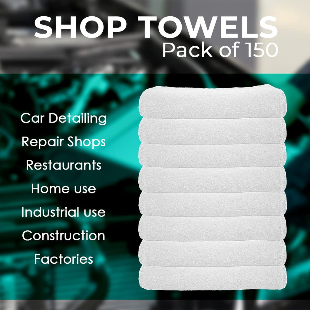 Avalon Cotton Shop Rags Absorbent Cleaning Towels

