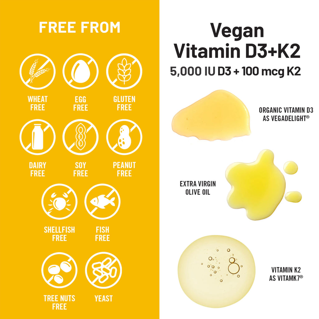 NatureWise Vegan Vitamin D3 + K2 | 5000IU + 100mcg


