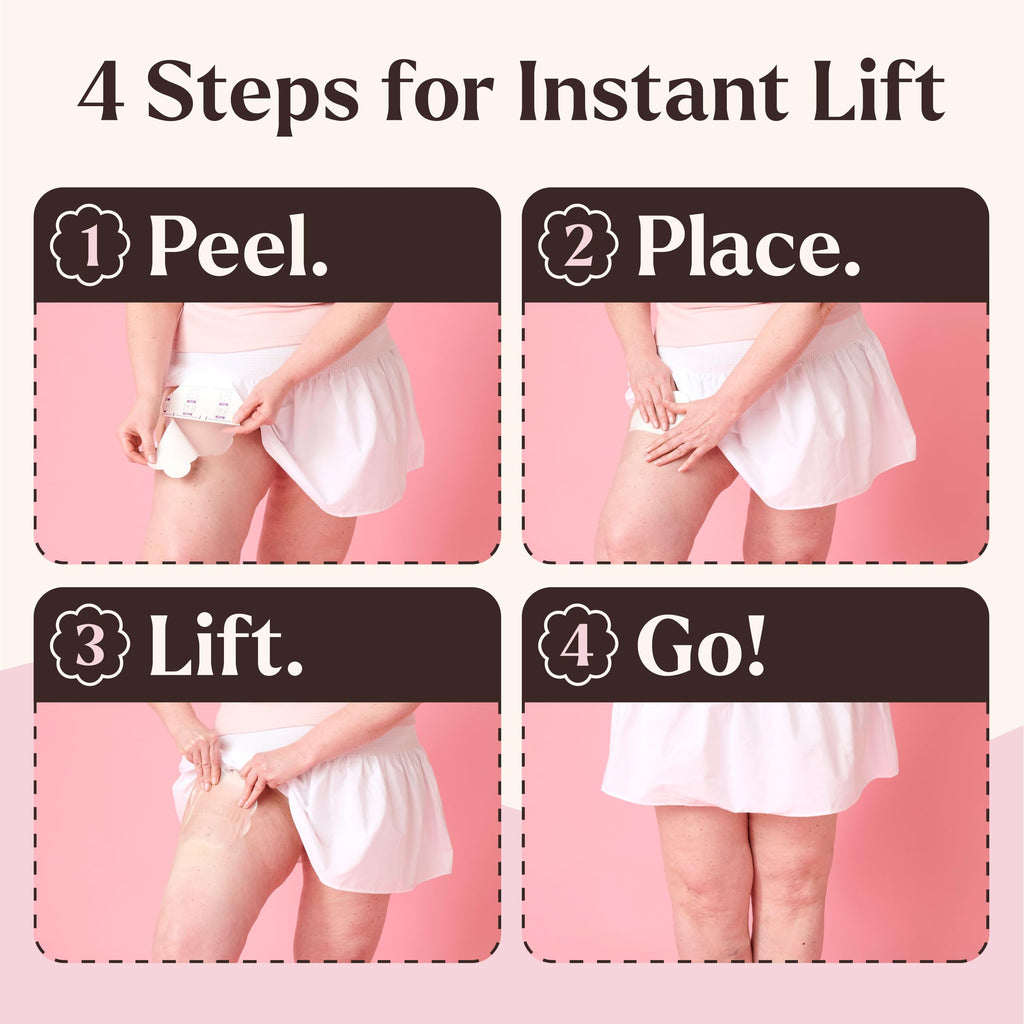 Skinnies Instant Thigh Lift Tape | Clear Sweatproof Adhesive


