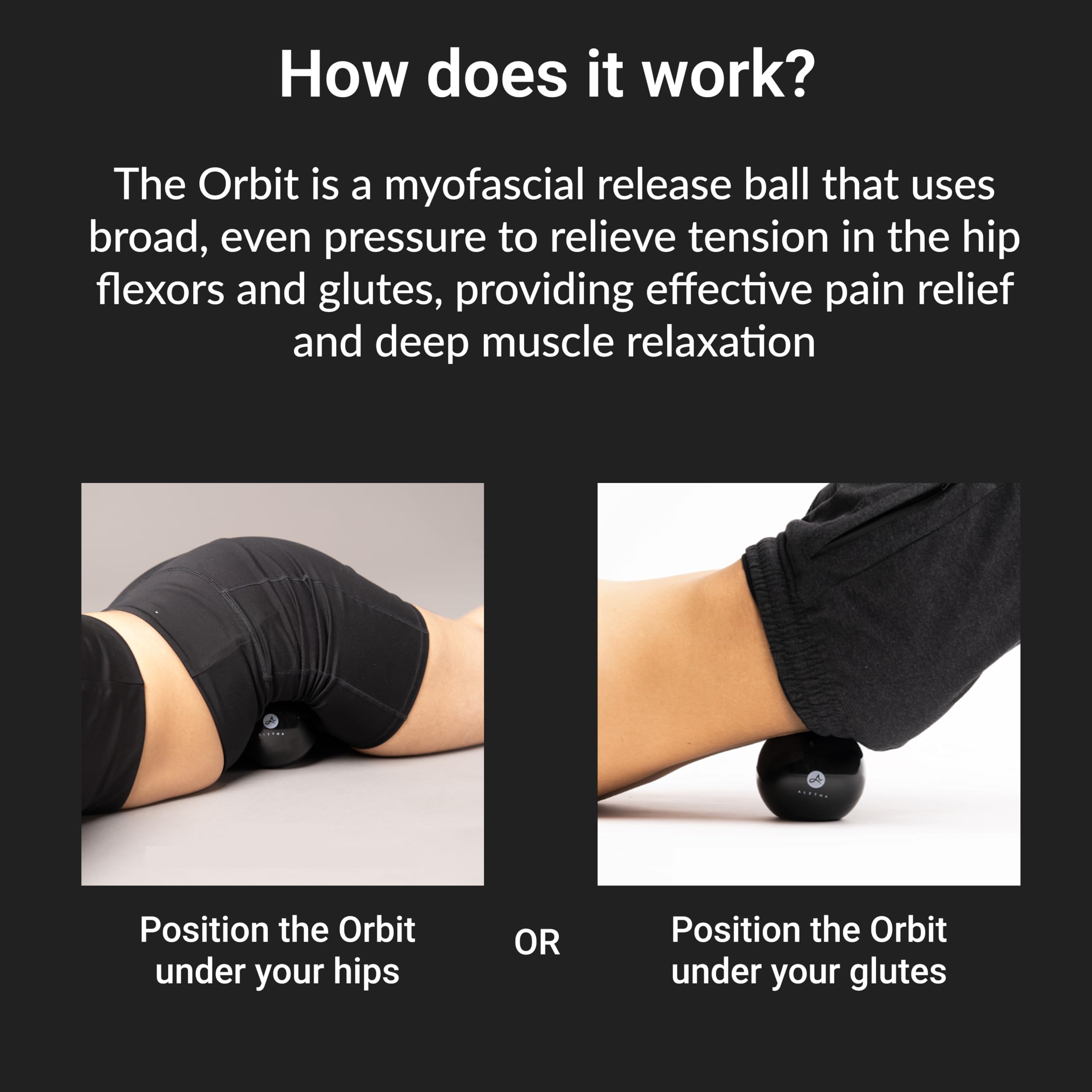 Aletha Hip Flexor Release Ball - Psoas Massage Ball

