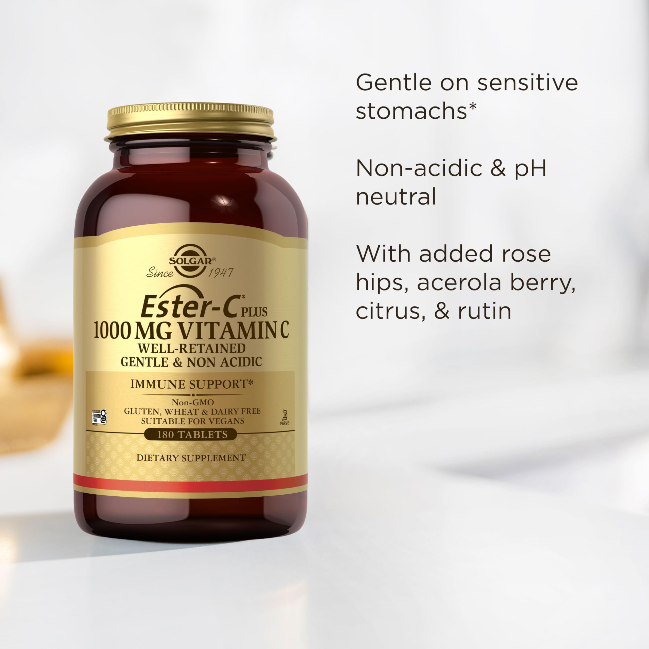 Solgar Ester-C Plus 1000 mg Vitamin C | Gentle Immune Support

