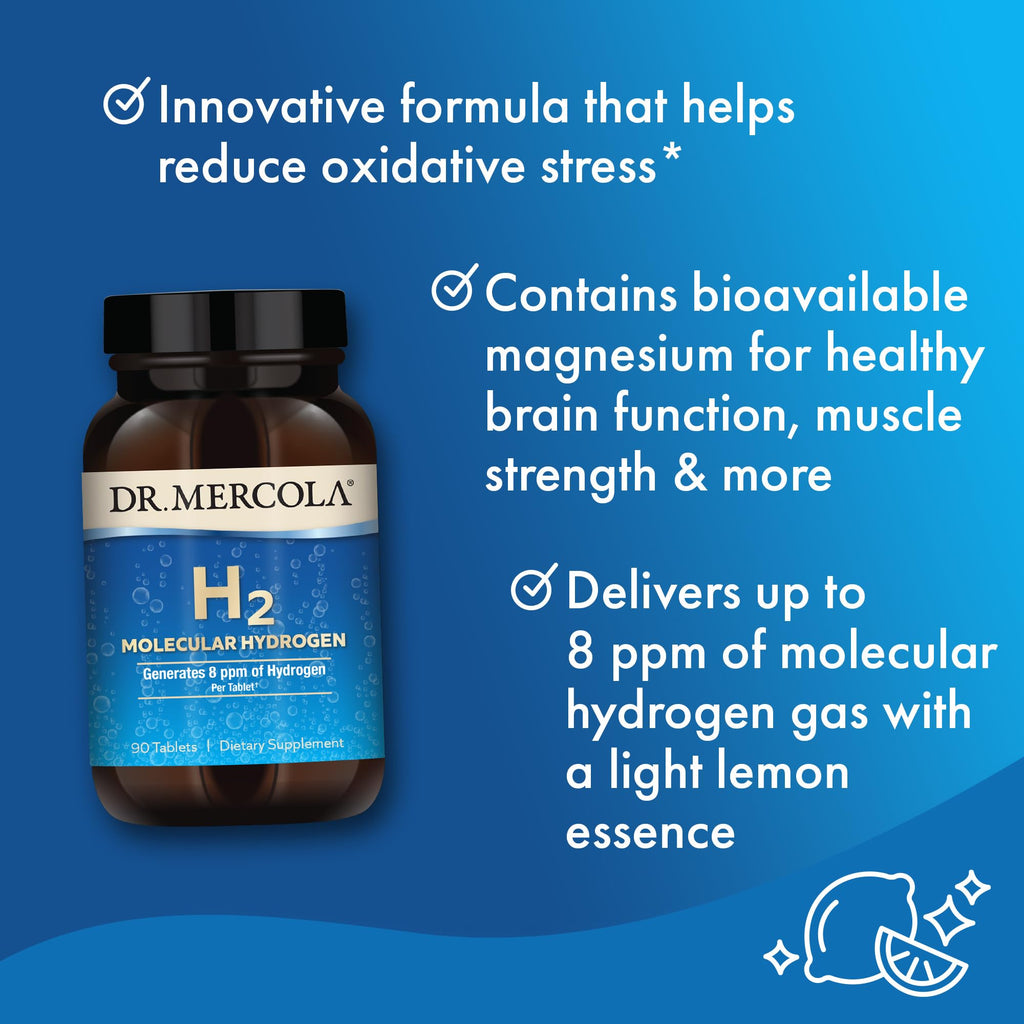 Dr. Mercola H2 Molecular Hydrogen Tablets for Water

