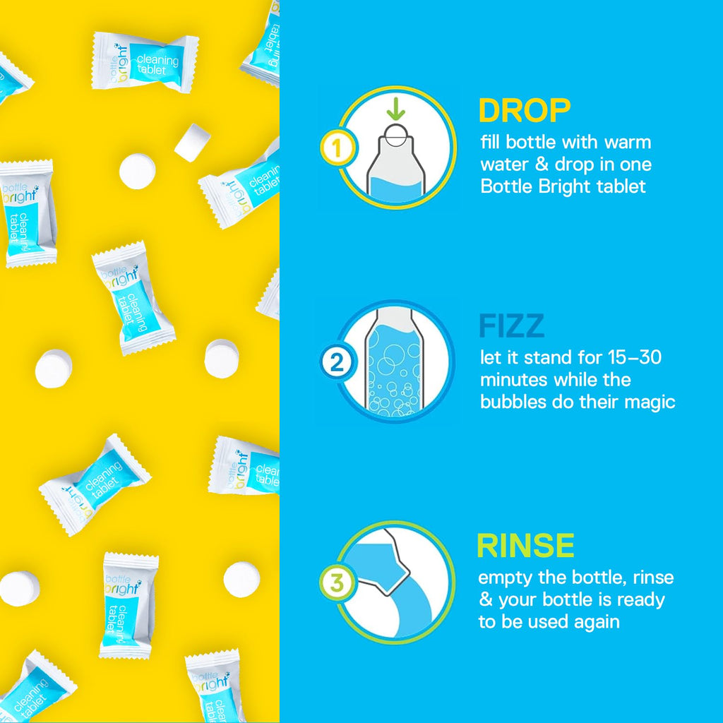 Bottle Bright Cleaning Tablets for Water Bottles

