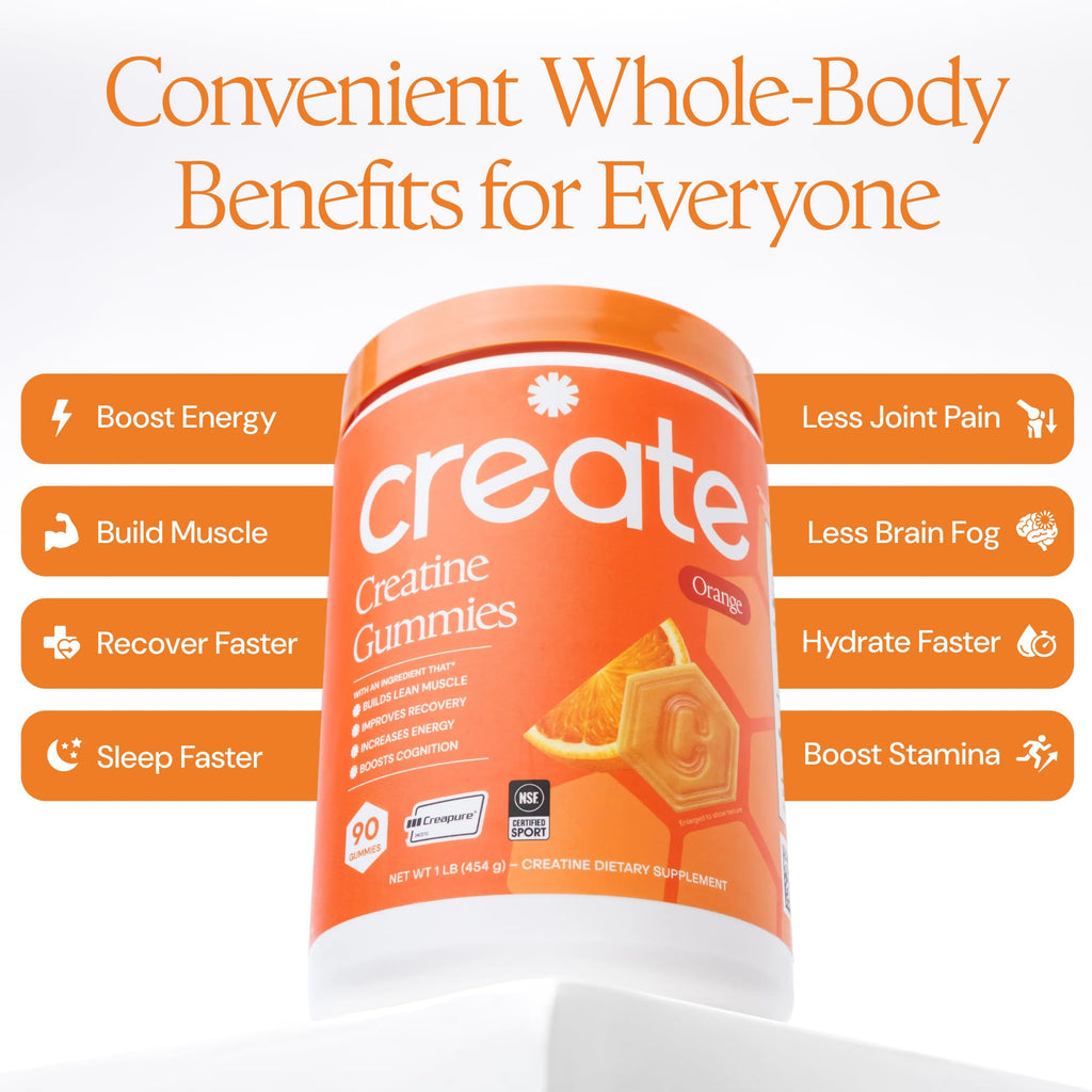 Creatine Monohydrate Gummies – Vegan Gluten-Free

