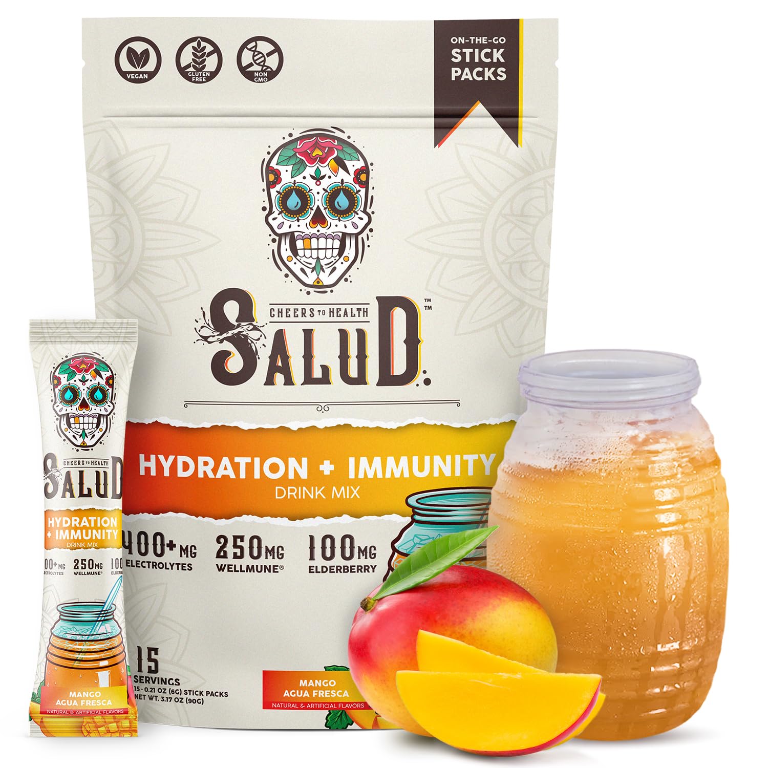Salud 2-in-1 Hydration Sachets + Immunity Electrolytes Powder