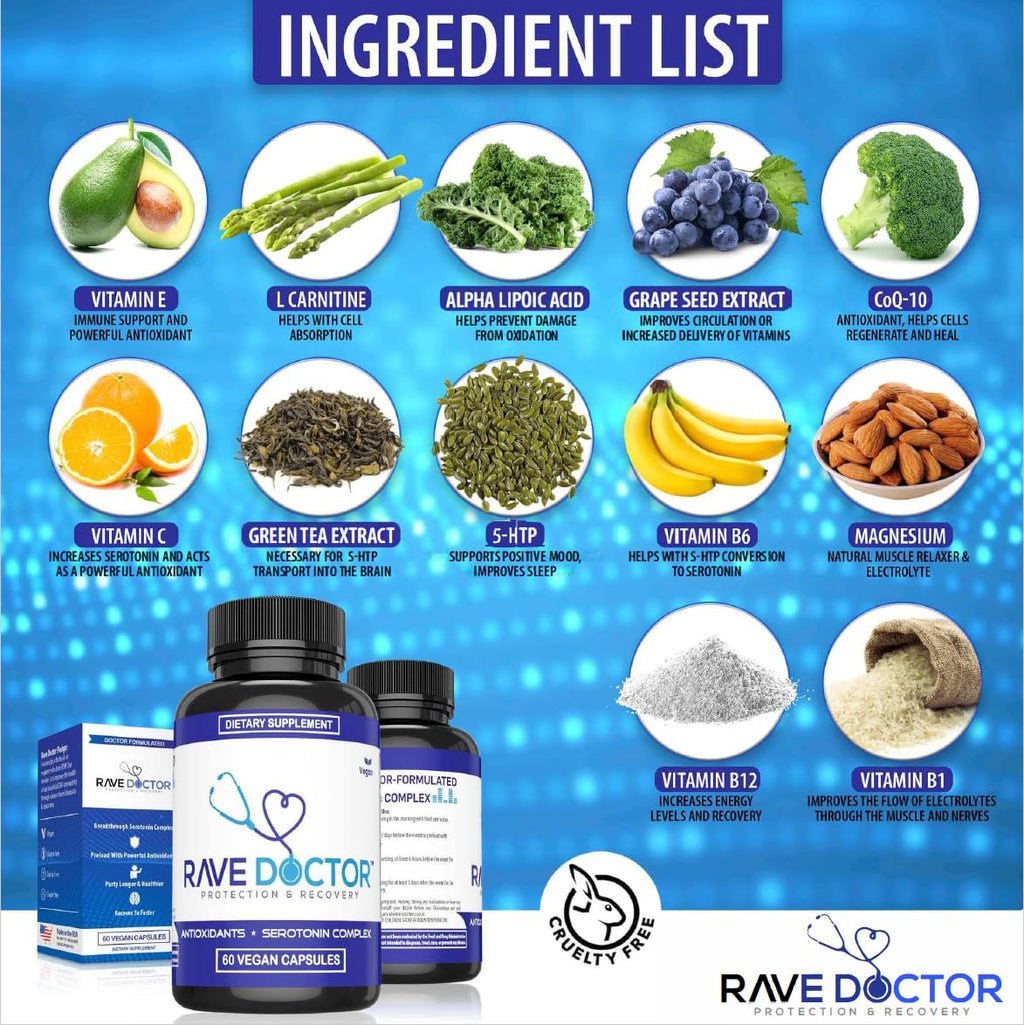 Rave Doctor Festival Wellness Supplement for Immune & Mood

