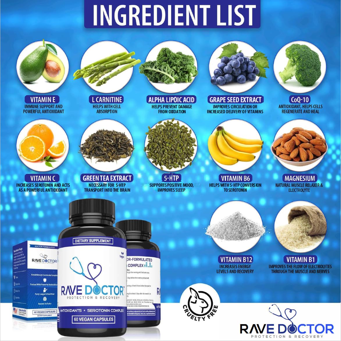 Rave Doctor Festival Wellness Supplement for Immune & Mood

