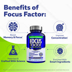 Focus Factor Brain Supplement Extra Strength|Memory & Focus

