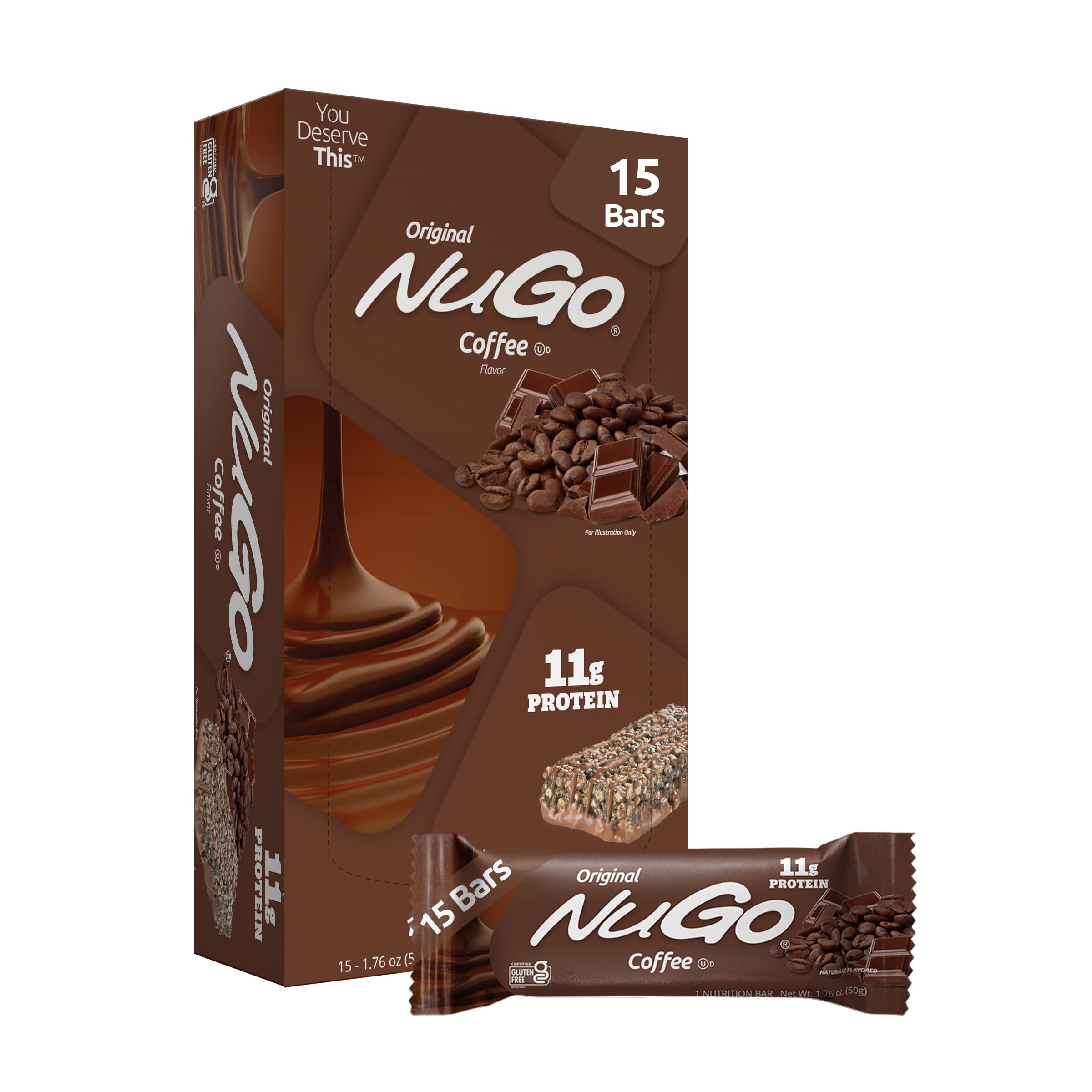 NuGo Original Protein Bar, Gluten Free, Non-GMO