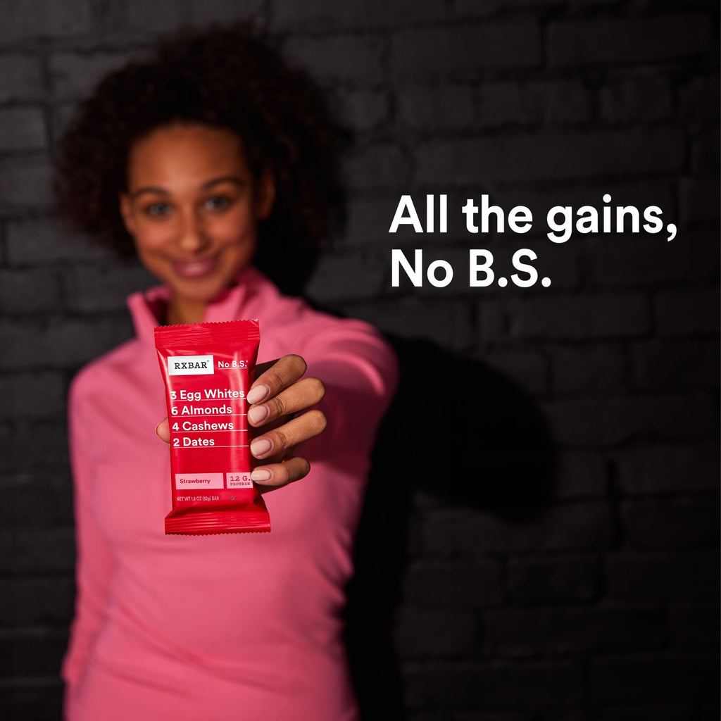 RXBAR Strawberry Protein Bars - Gluten Free Snack

