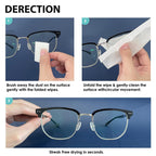 WOWFLASH Lens Wipes for Eyeglasses Streak-Free Cleaning

