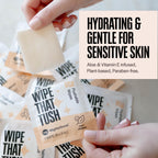 Wipe That Tush Flushable Wipes On-The-Go|Hypoallergenic Aloe

