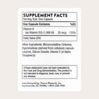 Thorne Vitamin D3 Supplement for Immune & Bone Health

