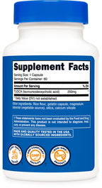 Nutricost Tudca 250mg Dietary Supplement

