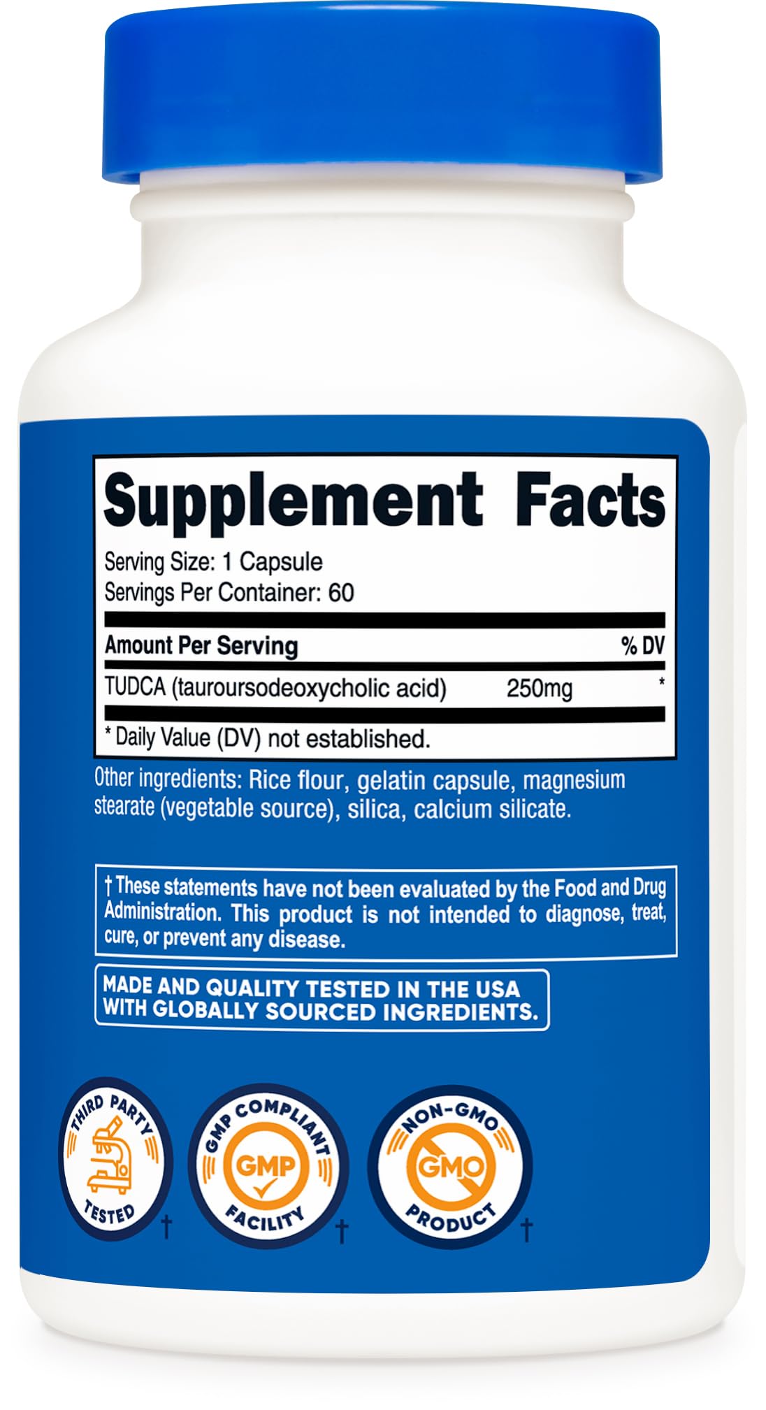 Nutricost Tudca 250mg Dietary Supplement


