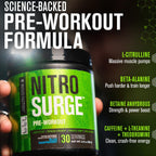 Jacked Factory Nitrosurge Pre-Workout Supplement | Energy

