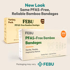 FEBU Bamboo Bandages PFAS Free Latex Free Biodegradable

