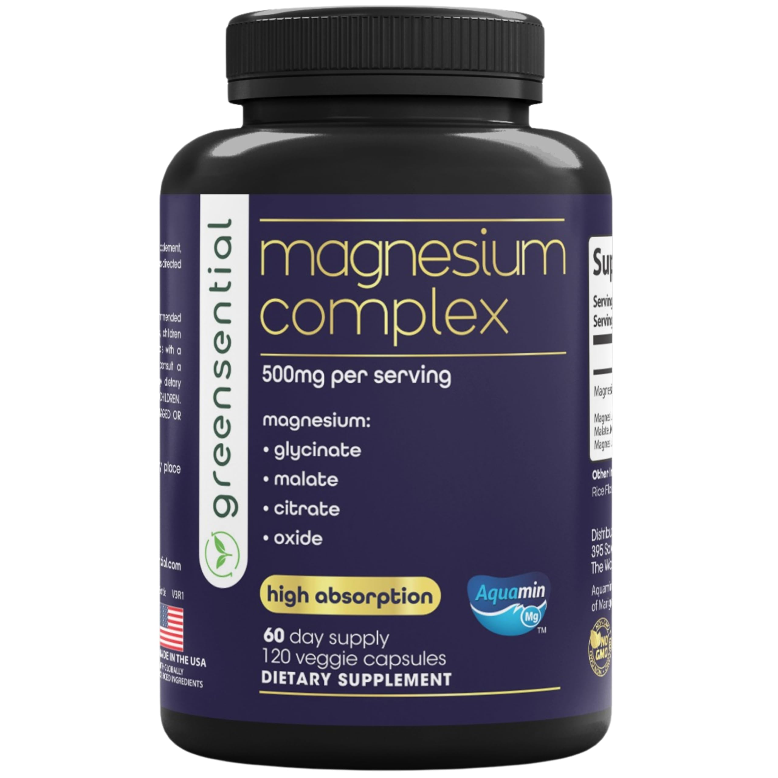 Greensential Magnesium Complex Supplement for Sleep & Heart


