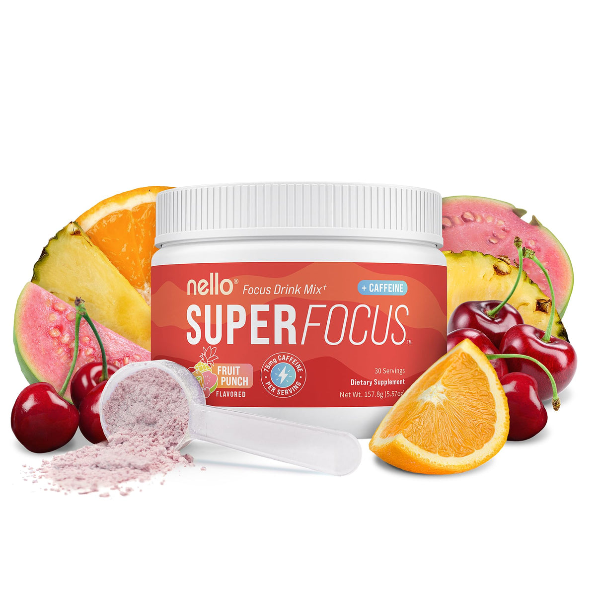 Nello Superfocus Nootropic Drink Mix for Focus and Clarity