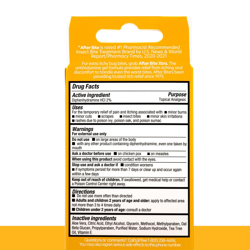 After Bite Itch Relief Gel - Diphenhydramine HCl

