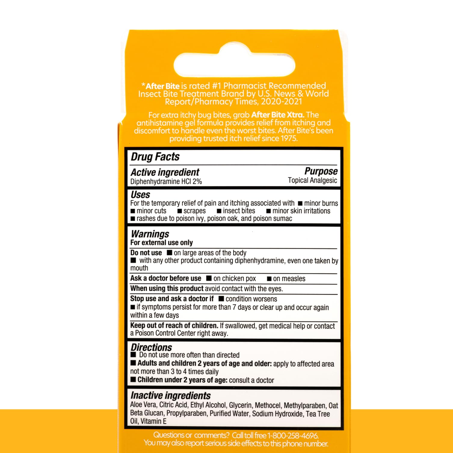 After Bite Itch Relief Gel - Diphenhydramine HCl

