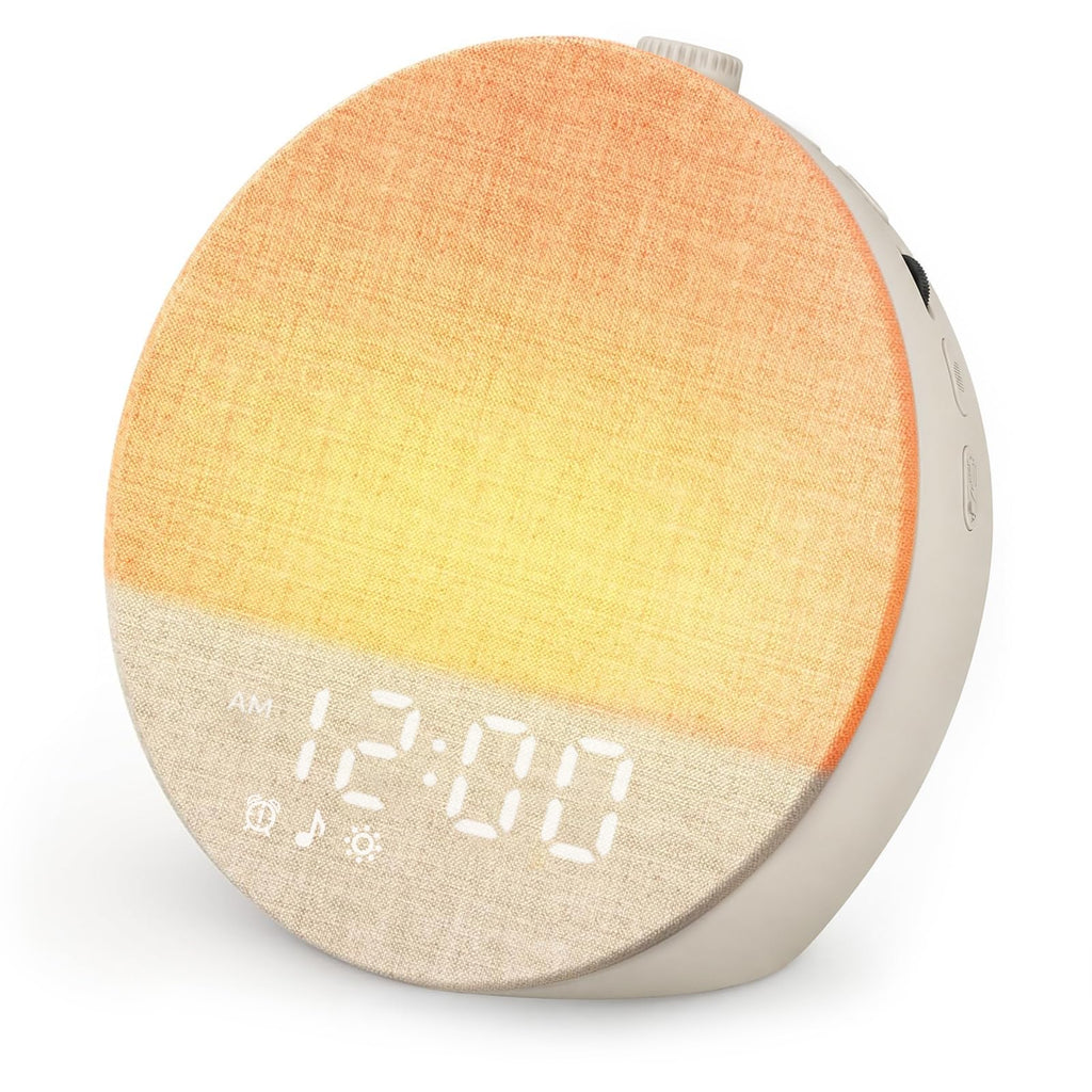 Geuuap Sunrise Alarm Clock with Sleep Sounds and Bluetooth

