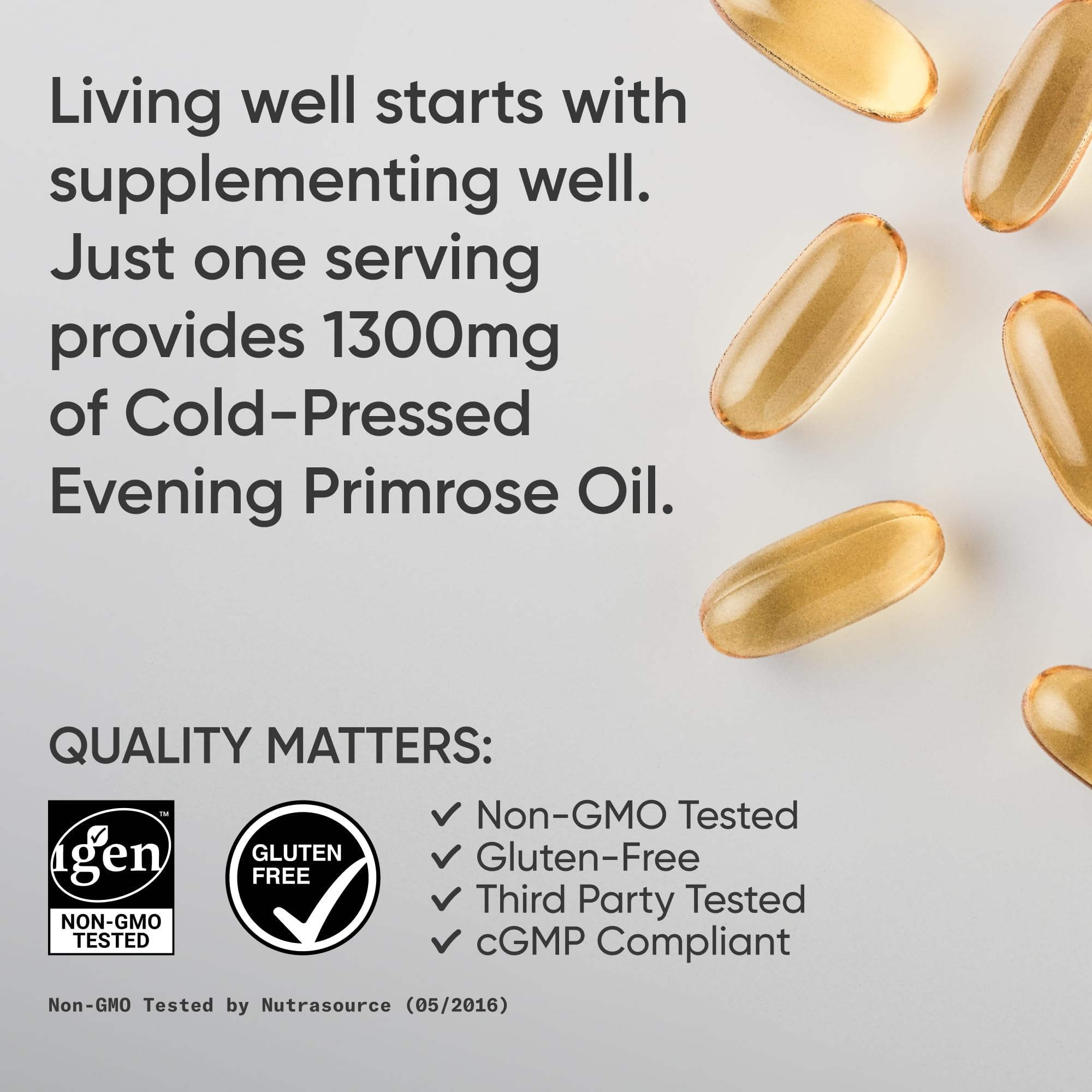 Evening Primrose Oil Softgels by Sports Research

