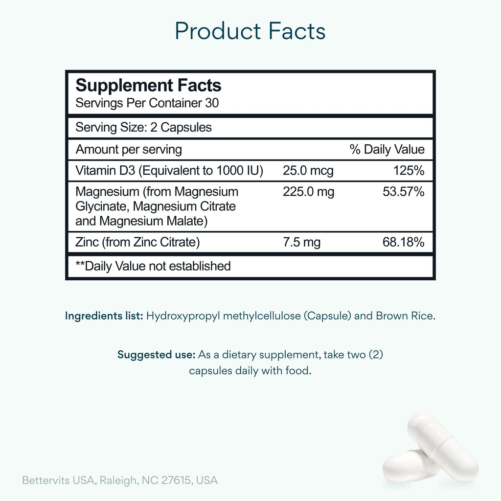 Bettervits Magnesium Glycinate Complex

