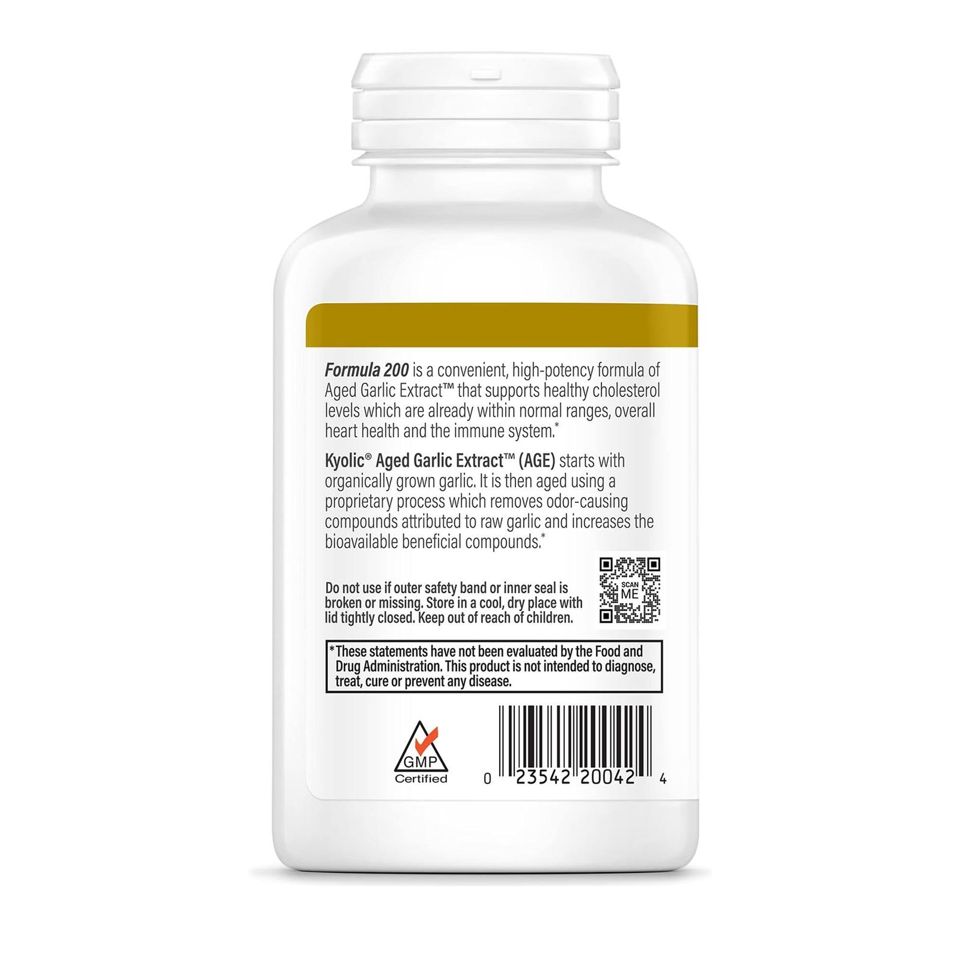 Kyolic Aged Garlic Extract Formula 200 Reserve

