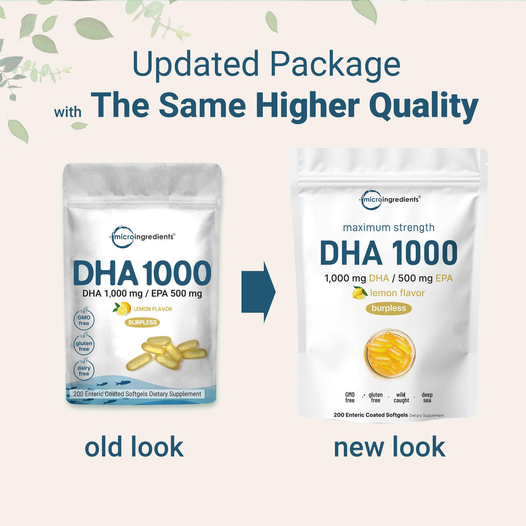 Micro Ingredients Omega-3 Fish Oil DHA EPA Dietary Supplement

