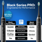 Aquasonic Black Series Electric Toothbrush | 5 Modes

