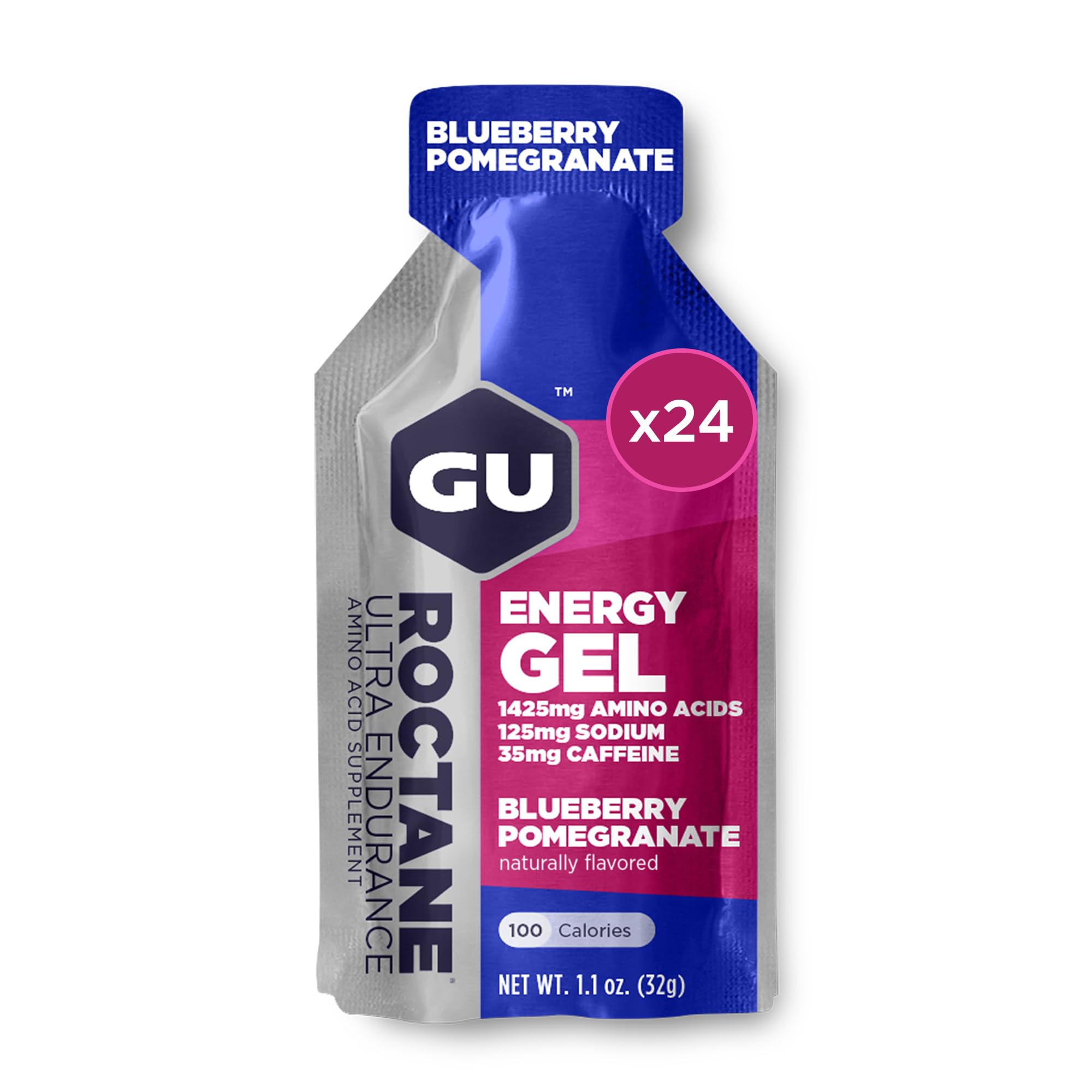 GU Roctane Ultra Endurance Energy Gel - Vegan, Gluten-Free, Kosher & Dairy-Free