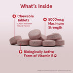 Jarrow Formulas Methyl B-12 5000 mcg Chewable Vitamin B12

