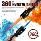 Refillable Windproof Torch Lighter | Safety Lock

