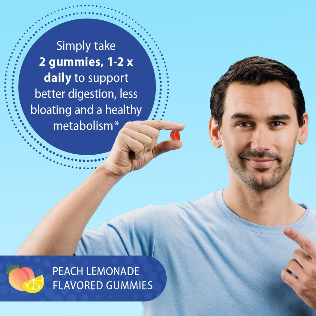 Florastor Probiotic Gummies with Prebiotic Fiber and B12

