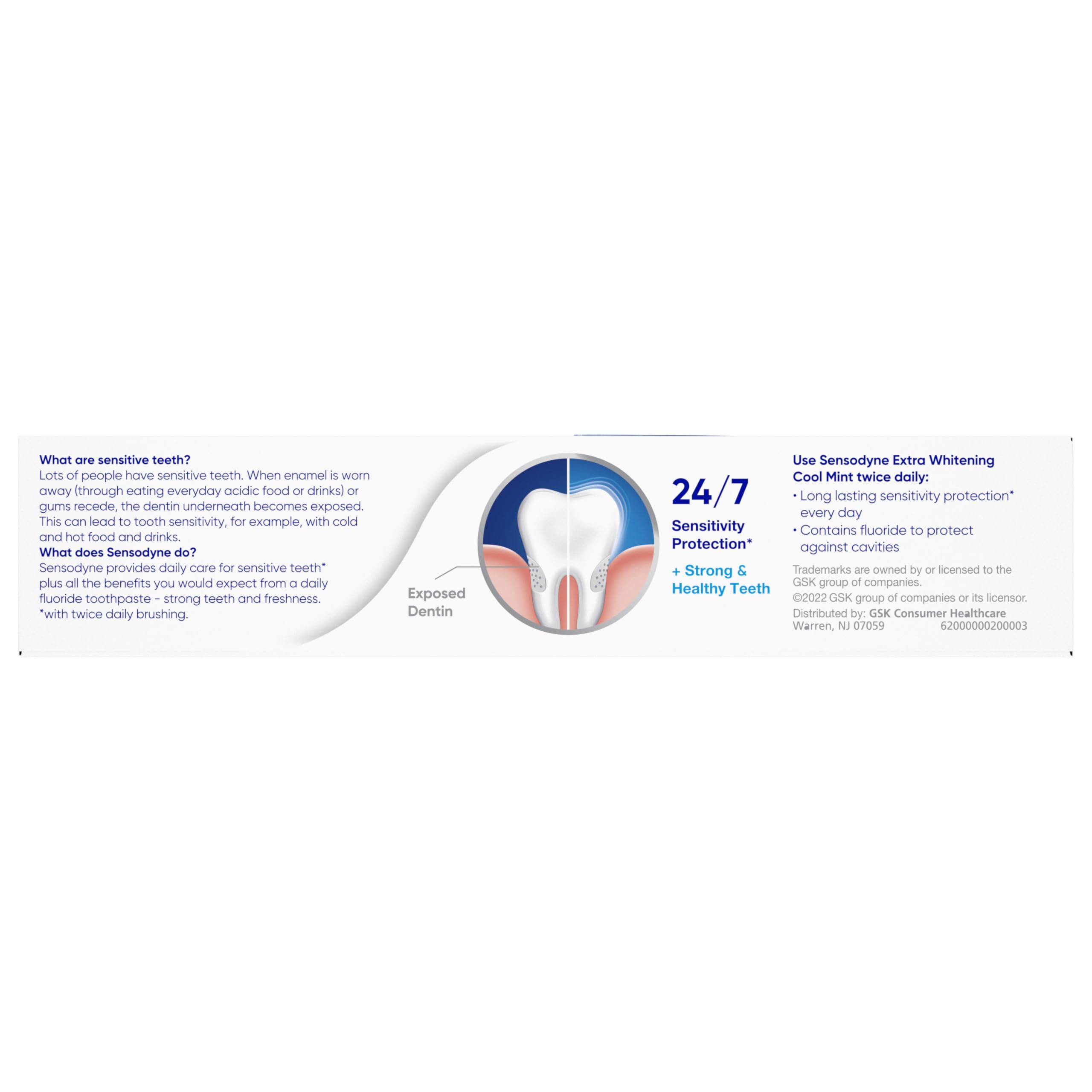 Sensodyne Extra Whitening Toothpaste for Sensitive Teeth

