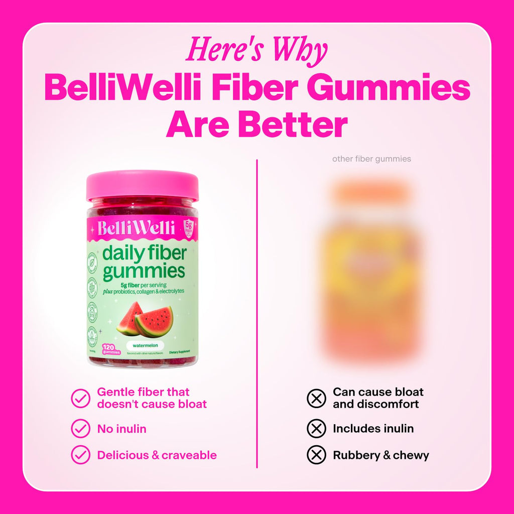Belli Welli 4-in-1 Fiber Gummies with Probiotics


