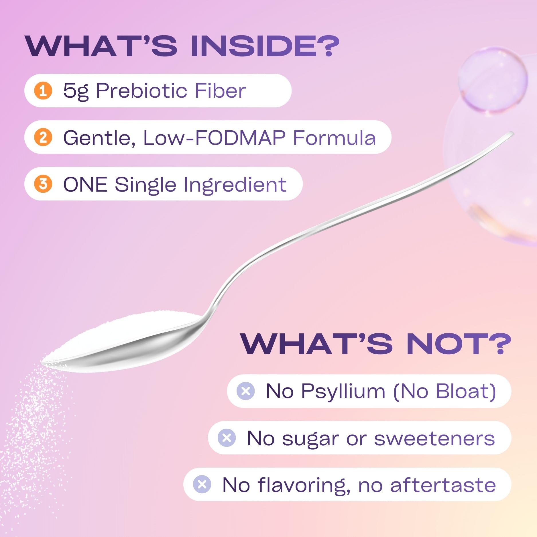 GOBIOTIX Fiber Powder with Prebiotics | Digestive Health

