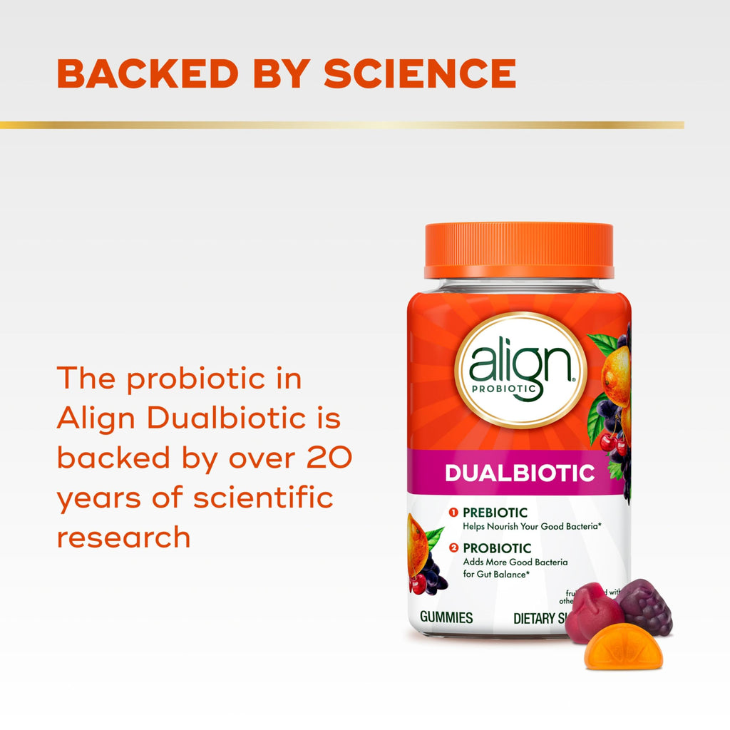 Align Probiotic Gummies with Prebiotics | Gluten Free


