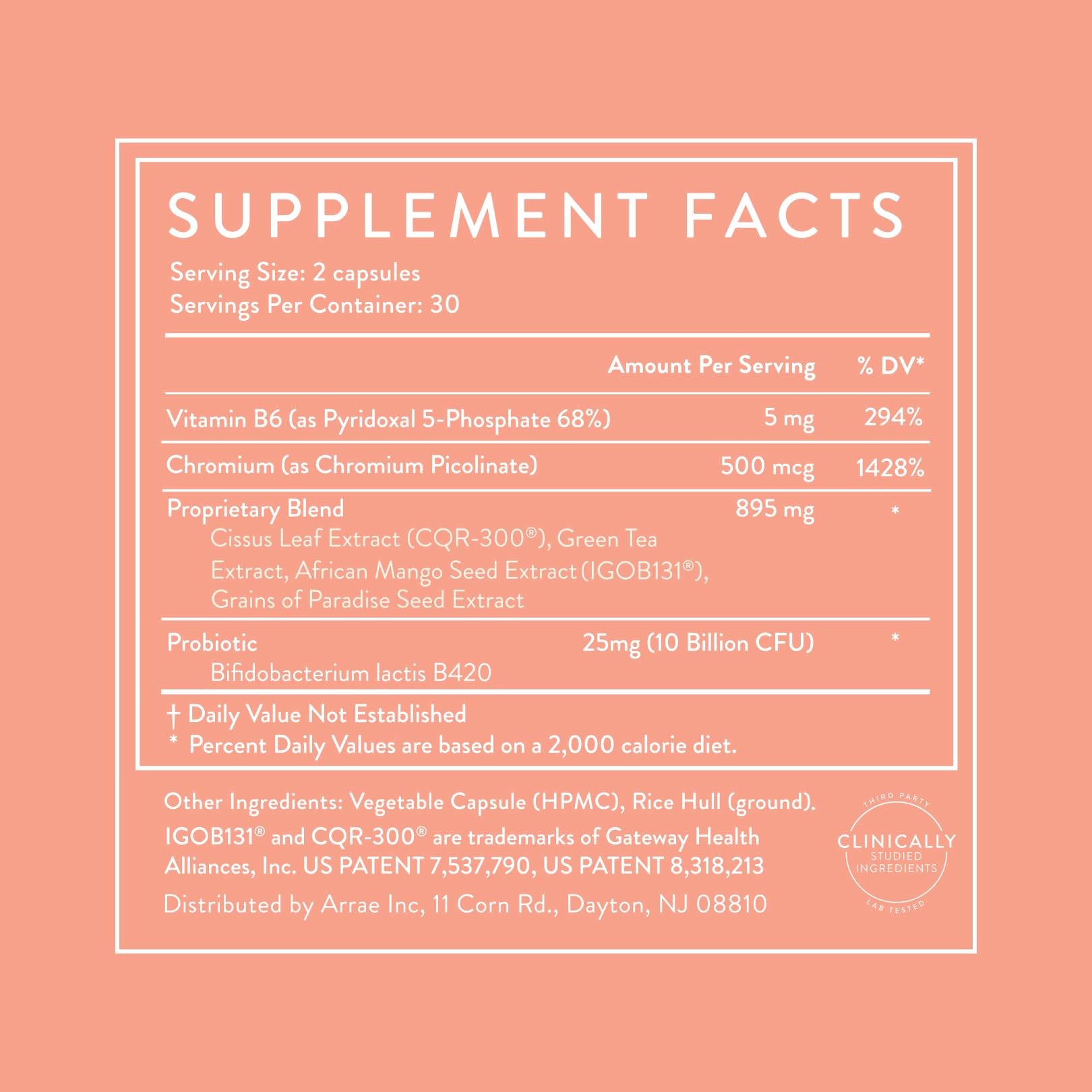 Arrae MB-1 Appetite Support Dietary Supplement

