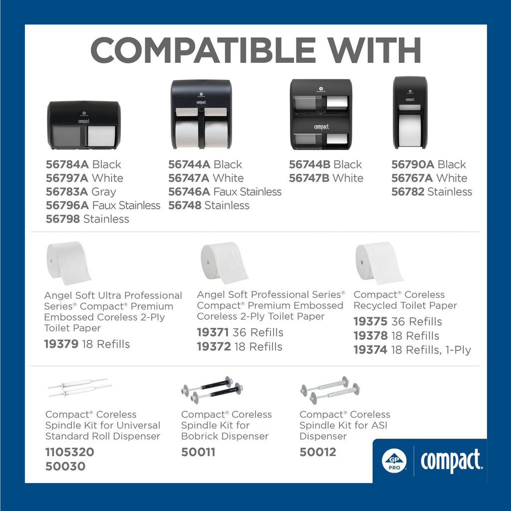 Angel Soft Pro Series Compact Coreless Toilet Paper | GP PRO

