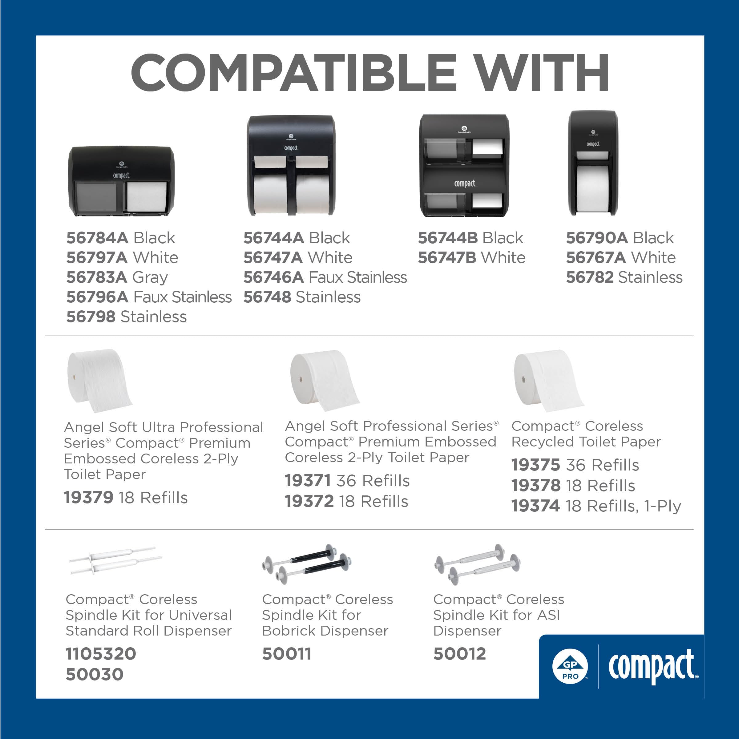 Angel Soft Pro Series Compact Coreless Toilet Paper | GP PRO

