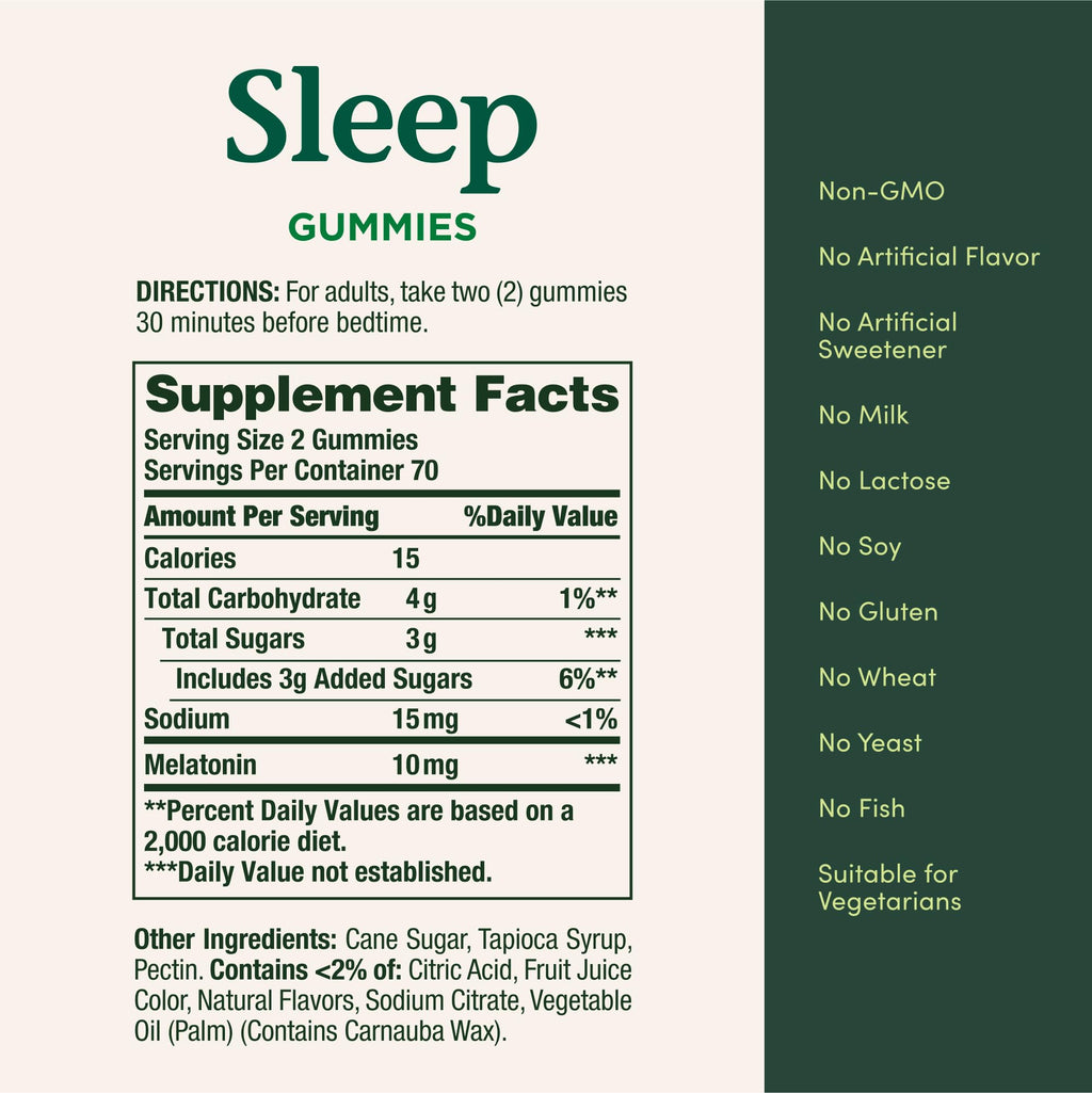 Nature’s Bounty Melatonin Gummies 10 mg Sleep Support


